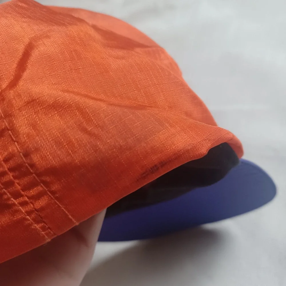 Vintage Nike‎ Jordan Flight Colorblock Retro Ripstop Snapback Nylon Hat Purple